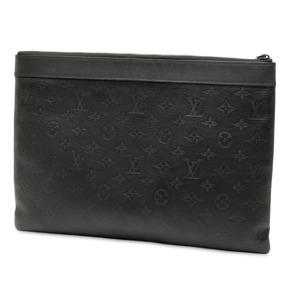 Pre-Loved Louis Vuitton Monogram Shadow Discovery Pochette - Picture 2 of 7